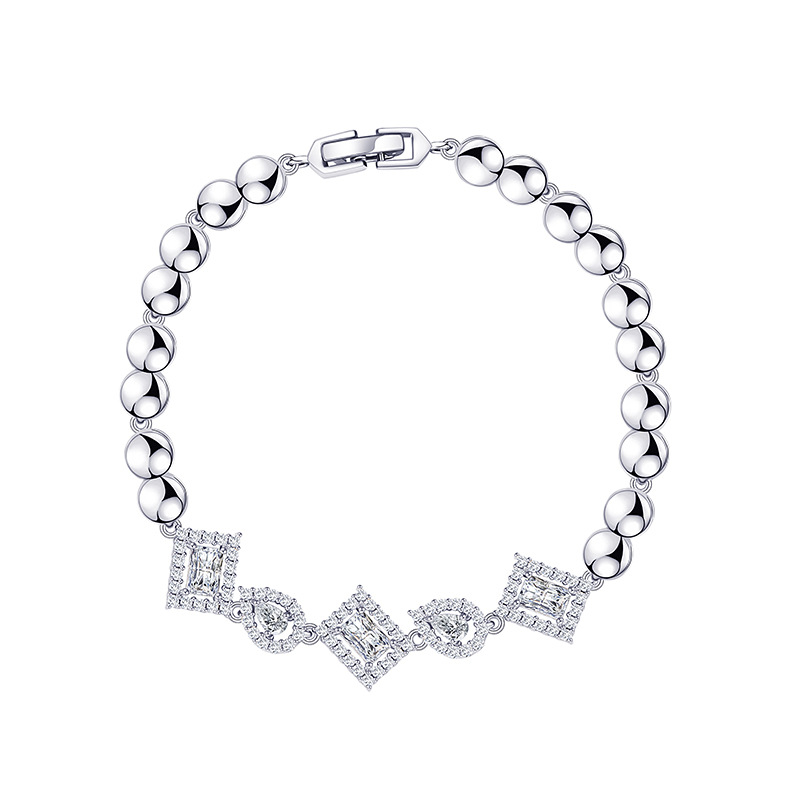 Geometric Zircon Bracelet