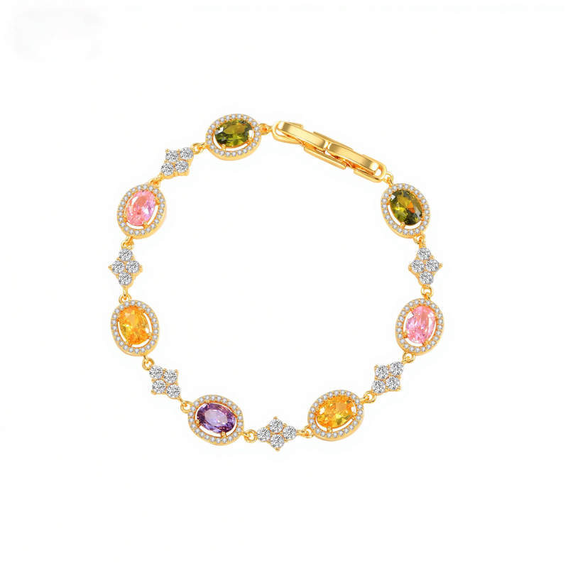 Colorful Zircon Bracelet
