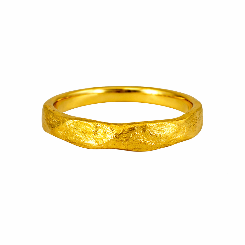 Gold Brushed Ring