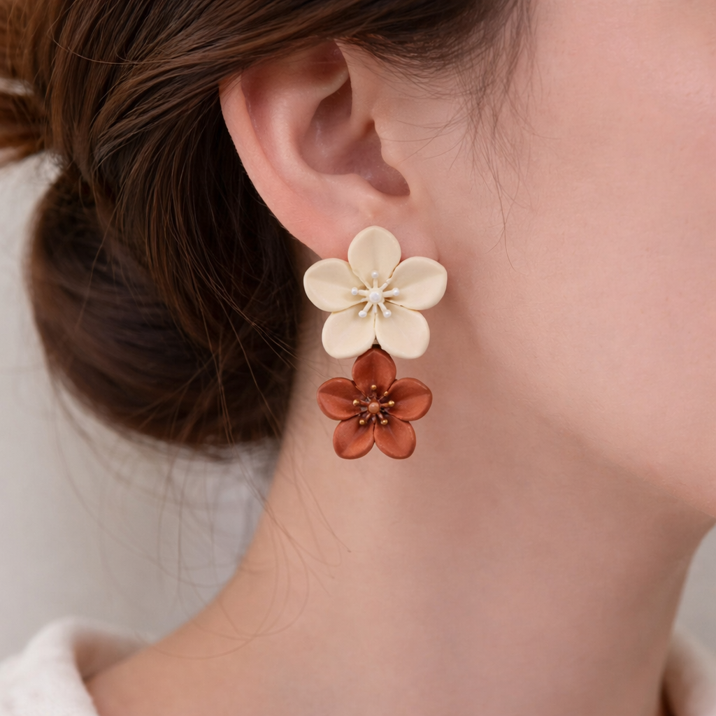 Flower Drop Earrings