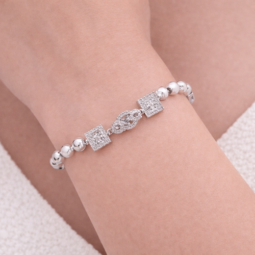 Geometric Zircon Bracelet